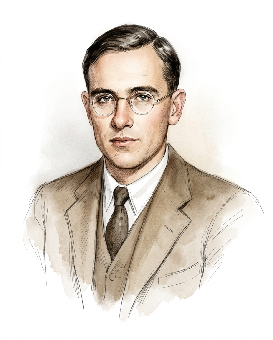 앨런 튜링 (1912–1954)의 초상화 일러스트
